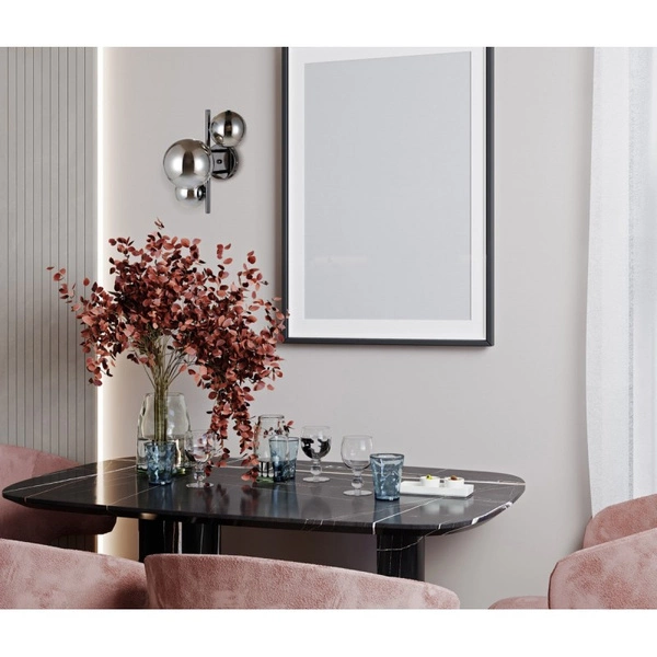 Kinkiet Canello dł. 26cm 3xG9 | czarny/dymiony