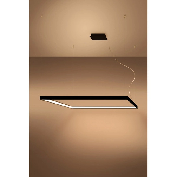 Lampa wisząca NELYA L, czarna, 70W LED, barwa ciepła 3000K, TH.154