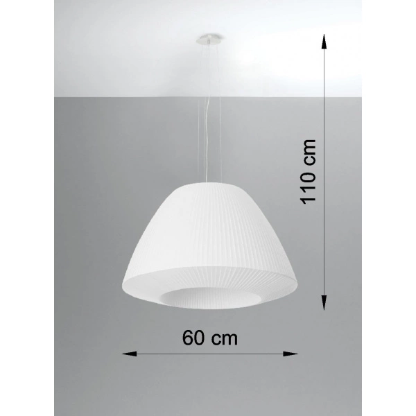 Nowoczesna lampa wisząca BELLA 60 SL.0733 biała 3xE27