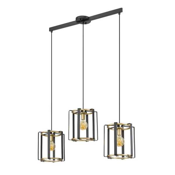 Lampa wisząca Italux Primero PND-44003-3-BK-GD