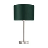Lampa Stołowa Scarlett 1xE27 Maks. 40W Metal Satin/Przezroczysty Kabel PCV/Abażur Zielony Aksamit 7754027
