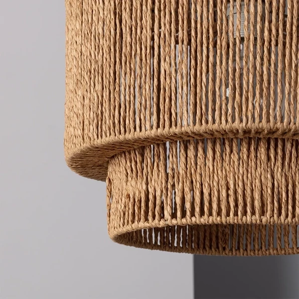 Lampa Wisząca Boho z Plecionego Papieru Abruzzo Sara 40cm E27