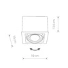 Lampa sufitowa BOX WHITE ES111 9497