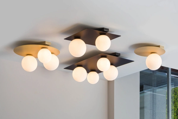 Nowoczesny plafon do biura i domu ARGON G9 12W szer. 27cm | biały