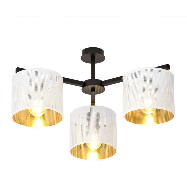Lampa sufitowa Emibig JORDAN 3 Biały/GOLD 1145/3