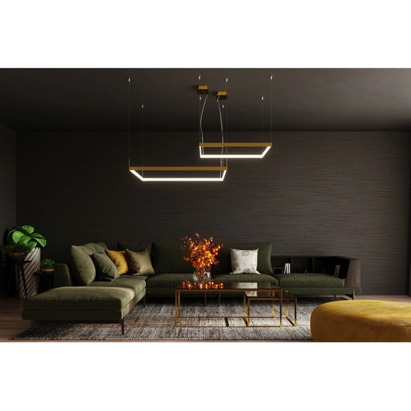 Lampa wisząca NELYA L, złota, 70W LED, barwa neutralna 4000K, TH.158