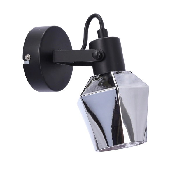 Kinkiet RANDI, 91-13347, czarny/dymiony, 1x15W E14