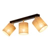 Jute Lampa Sufitowa 3xE27 Max.25W Czarny/Beżowy 56793304