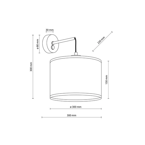 JUTA KINKIET 1 PŁ 6858