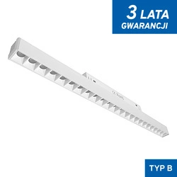 Lampa z diodami do szyn magnetycznych biała 24W 3000K DDCX-GS24-436 - TYP B