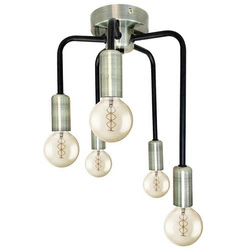 Lampa sufitowa SAGA, 35-01337, patynowy/czarny, 5x40W E14