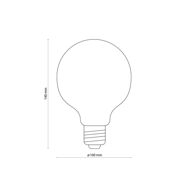 Żarówka dekoracyjna E27 BULB LED 3791 6,5W barwa ciepła 2200K G95 3791