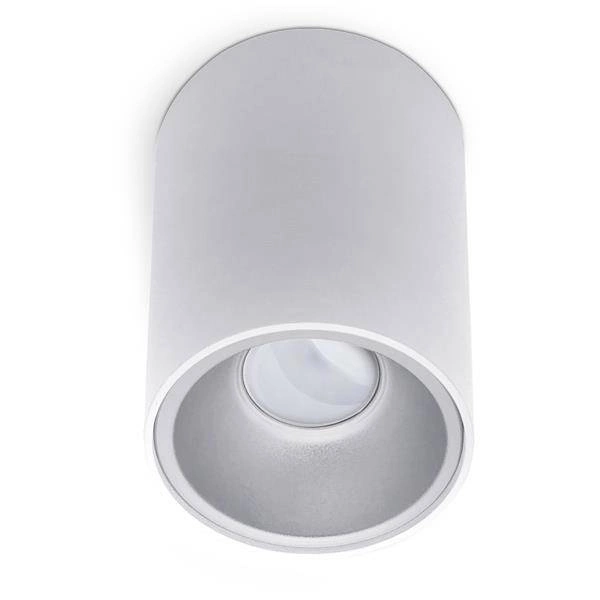 Natynkowy spot tuba KIVI GU10 śr 9,6cm | biały