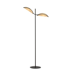 Lampa podłogowa Emibig VENE LP2 Czarny/RATTAN 1160/LP2