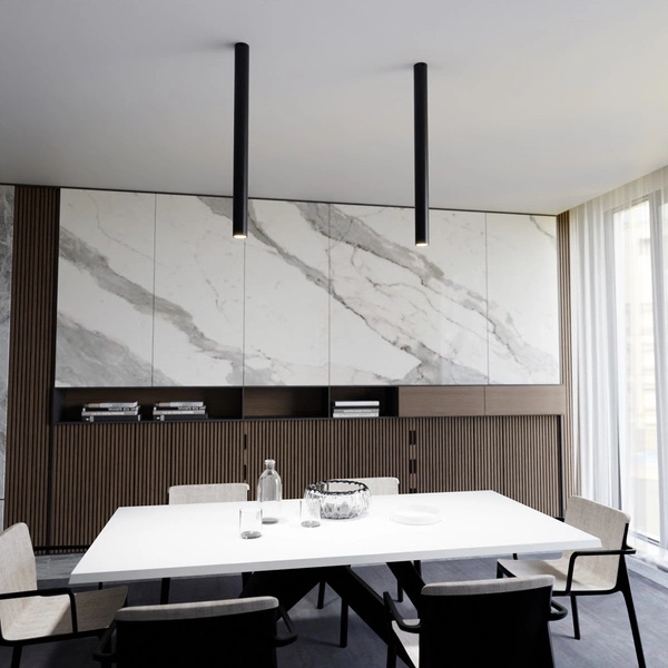 Lampa sufitowa Emibig TECNO 1XXL Czarny oprawa oświetleniowa 1316/1XXL