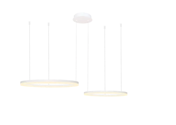 Azzardo HALO PENDANT 80+60 CCT WH + REMOTE CONTROL 4977