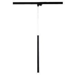 Lampa wisząca do szynoprzewodu LUNGO 3F, czarna, 1x5W G9