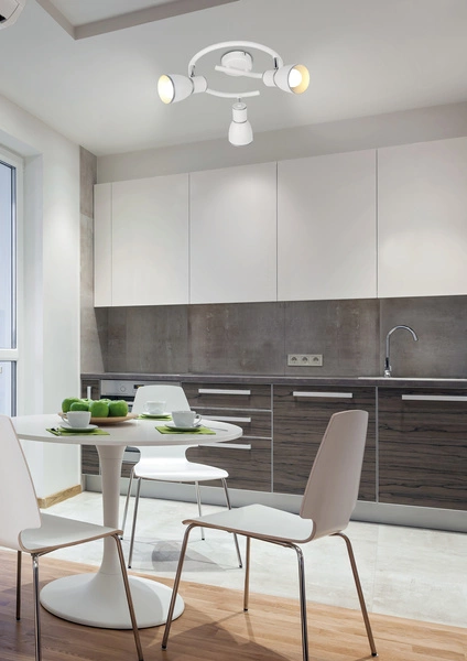 Lampa sufitowa FIDO spirala 98-63380 biały/chrom 3xE14