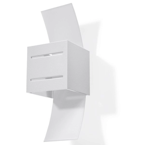 Kinkiet Sollux LORETO Aluminium, Biały, Szkło, G9 12W LED,  SL.0203