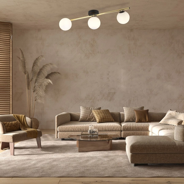 Lampa sufitowa Emibig SPLENDI 3 BL OPAL 1248/3