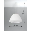Nowoczesna lampa wisząca BELLA 60 SL.0733 biała 3xE27