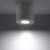 Lampa sufitowa Sollux Plafon ORBIS 1 beton szary 1x GU10 LED 6W, 3000K, SL.0488