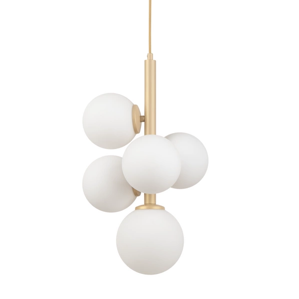 Lampa Sigma Perla 5 zwis złoty beż 33607