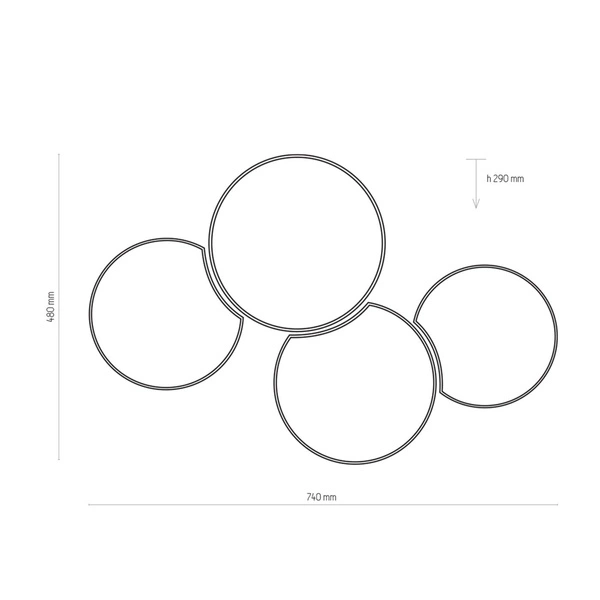 Lampa sufitowa MONA KIDS 3276 4xE27 3276