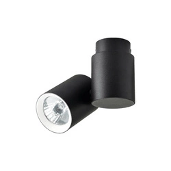 Lampa sufitowa BOSTON, czarna z białym ringiem, 1x50W GU10
