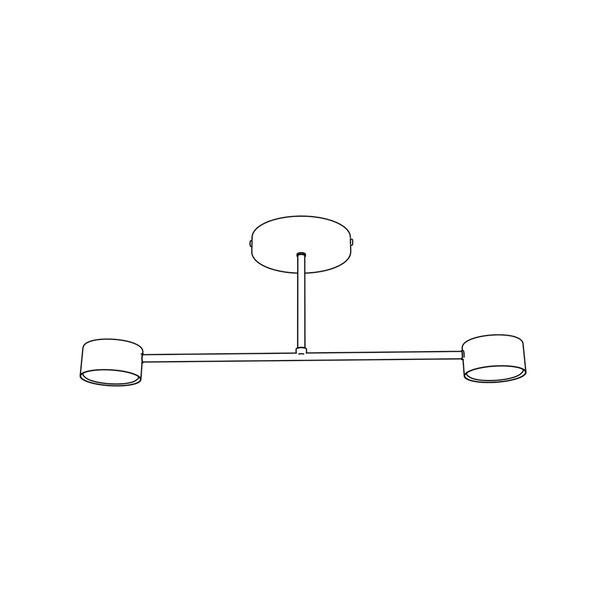 Lampa sufitowa Emibig HALO 2 Biały 1356/2