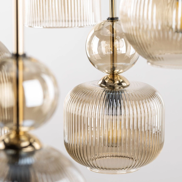 SOPHIA COGNAC LAMPA WISZACA 5XE14