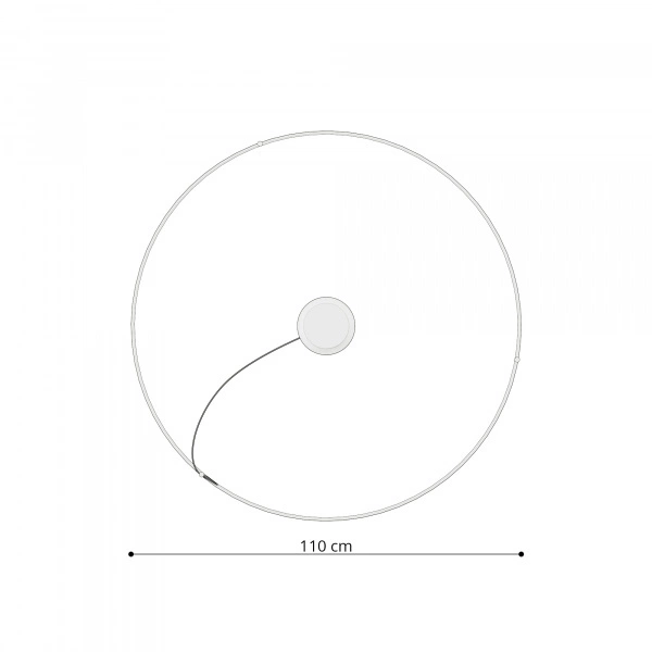 Nowoczesna lampa wisząca RIO 110 LED biała 70W barwa ciepła 3000K TH.104