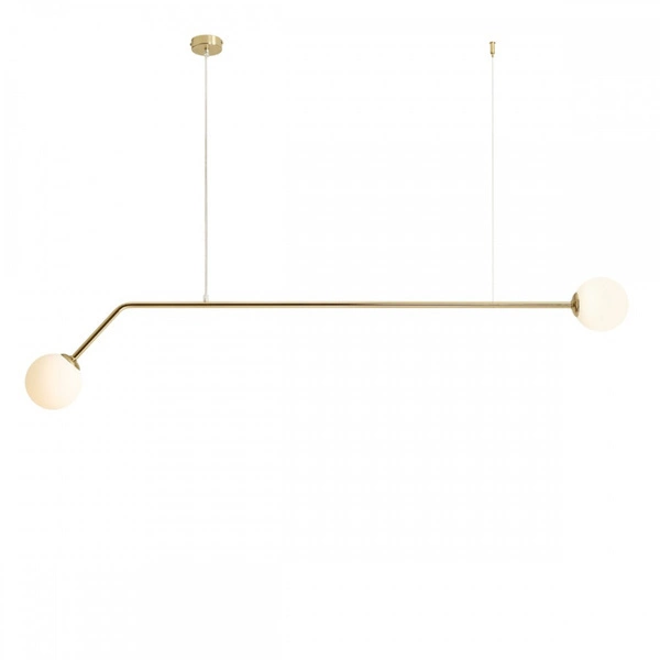 Aldex Lampa wisząca PURE 1064H30, złoty/biały, 2x40W E14