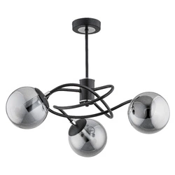 Lampa sufitowa ALFA DOXA CZARNA 3xE14 52cm | 28353