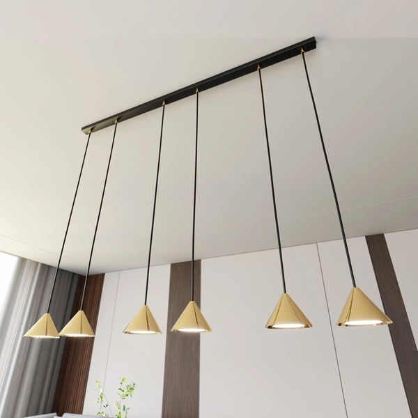 Lampa wisząca Emibig ELIT 6 BL GOLD 1329/6