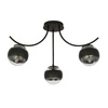 Lampa sufitowa Emibig BOSTON 3 Czarny/STRIPE 1111/3