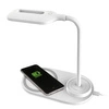 Lampka biurkowa LED z wbudowaną ładowarką indukcyjną | biały