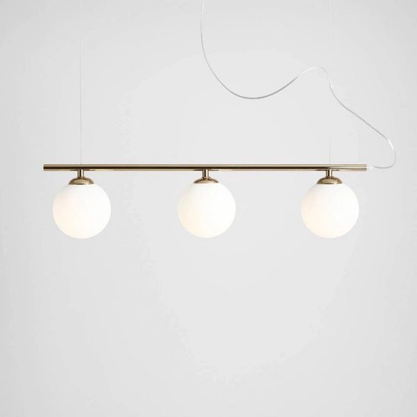 Aldex Lampa wisząca BERYL 3, 1006E_30, złoty/biały, 3x40W E14