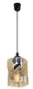Lampa wisząca FELIS, 31-00156, czarny/bursztynowy, 1x60W E27