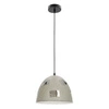 Lampa wisząca PATCH 31-43160 szara z chromowanymi dekorami 1x60W E27