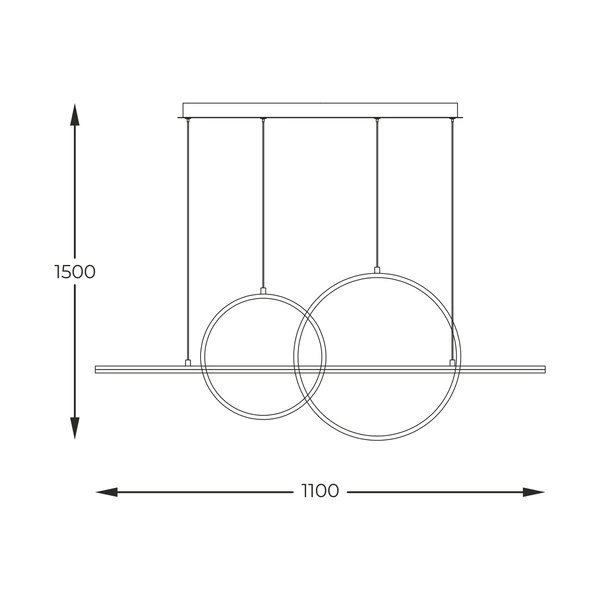 MD7358-2A-3GT CHOLET LAMPA WISZĄCA ZŁOTA/GOLD
