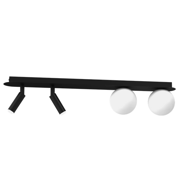 Lampa sufitowa SIRIO, MLP8406, czarny/biały, 4x25W G9