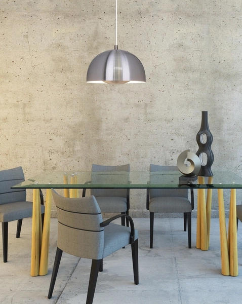 Lampa wisząca RAY srebrna 25cm 3050127