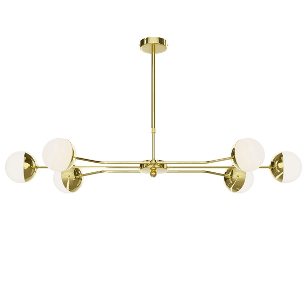 Nowoczesny Żyrandol TRENTO wys. 55-88cm 6xG9 14W IP20 | Złoty