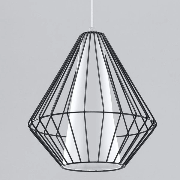 Lampa Wisząca DEMI Czarna Stal, E27 60W, SL.0298