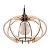 Lampa Wisząca MANDELINO Naturalne Drewno, E27 60 W, SL.0392