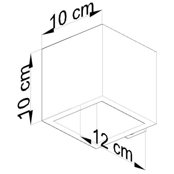Kinkiet QUAD Naturalne Drewno, GU10 40W, SL.0491