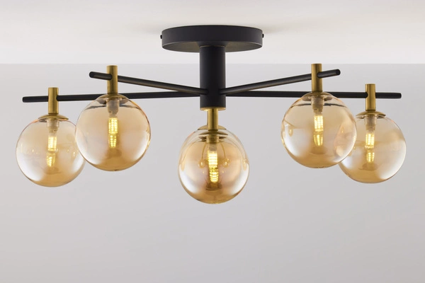 Nowoczesna Lampa sufitowa FIGARO wys. 34cm 6xG9 14W IP20 | Złoty