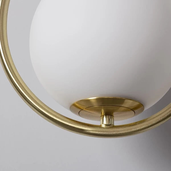 Kinkiet Złoty Kula Mleczna Abruzzo Alice G9 50cm