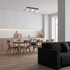 Lampa sufitowa nowoczesna szklana kula listwa SFERA III chrom szer. 65cm
